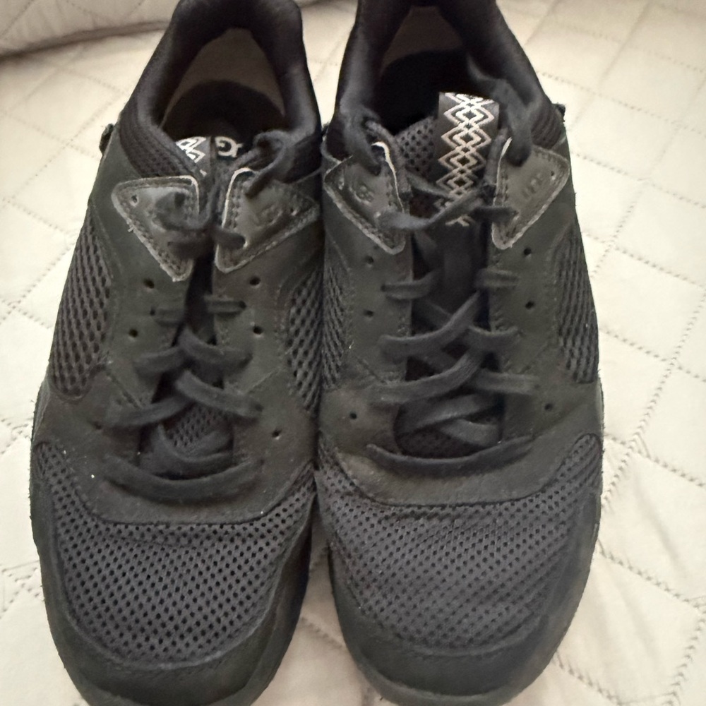 UGG Black Athletic Shoes with Breathable Mesh